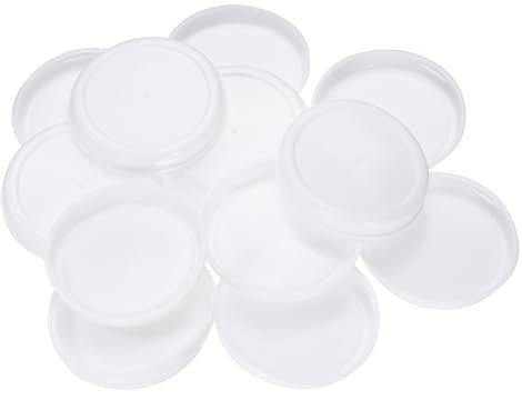 QUARKZMAN 50 Stück Versandhülsen-Endkappen 3 ID Runde Karton-Versandhülsen-Endkappen Schützende Kunststoff-Poster-Endkappen für Papier-Versandhülsen Versand von Dokumenten und Kunst