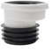 PVC Offset Misaligned Toilet WC Waste Pan Connector Bowl Smooth Soil PipeDrain Connection Nozzle (B)