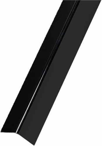 VDLLQYN, Selbstklebender Wand-Eckschutz – 2 cm breiter Eckschutz for Metall-, Fliesen- und Glaswände,Eckschutz(Black,1.8m)