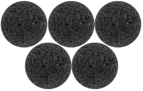 TOYANDONA Saunasteine 5 Stück 4cm aus Basalt Vulkangestein für Saunaöfen
