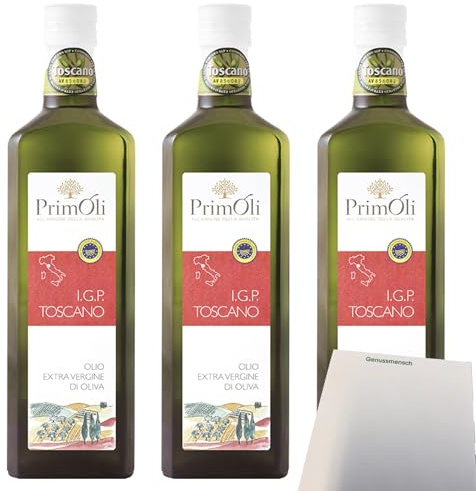 usy Bundle für PrimOli Toscana Olivenöl extra vergine di oliva 3er Pack (3x500ml Flasche) + usy Block