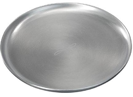 Kerzenteller, Dekoteller Rund Silber 15 cm