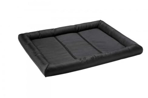 HUNTER Vermont Hundematte, Polyester, robust und schmutzabweisend, gepolstert, 90 x 60 cm, schwarz