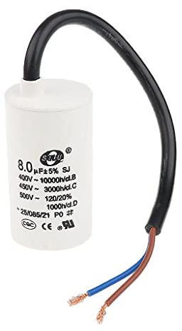 Almencla Betriebskondensator Motor/Anlaufkondensator 450V AC 8uF 50/60Hz CBB60