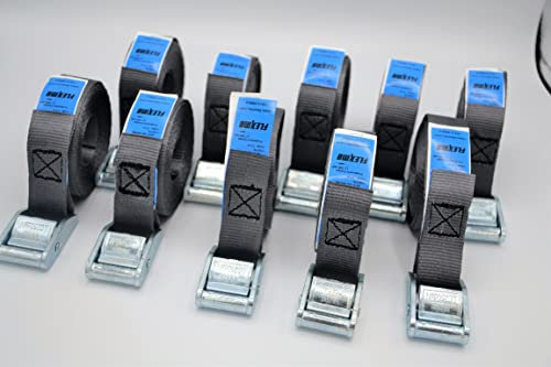 FLEXMO | Spanngurte Set mit Klemmschloss | 6 Stück | 3,5m lang | 25mm breit | 350 daN | Befestigungsriemen | Zurrgurte in Profi-Qualität von Kögl