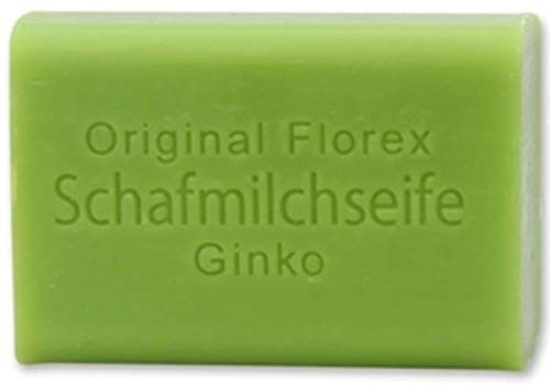 Florex Schafmilchseife - Ginko- sorgt für ausreichend Feuchtigkeit verzaubert mit der schönen Farbe 100 g
