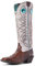 Ariat Stivali da cowboy da donna ROUND UP BUCKARO in pelle marrone, Marrone/Bianco, 38.5 EU