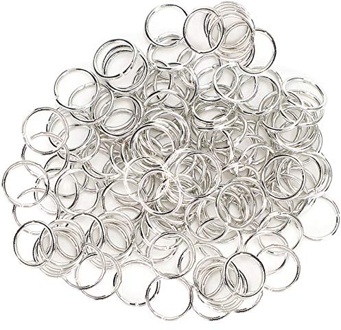 Atyhao 1000PCS Open Jump Rings Metal Round 7mm Silver | For Jewelry Making DIY Crafts,Easy to Operate,Smooth Body Surface,Platinum Plating Treatment