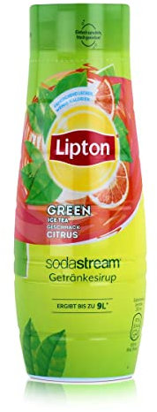 Sodastream Lipton Green Ice Tea, concentrato aromatizzato agli agrumi, 440 ml, verde