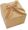 WEWILUCK Braune Box für Geschenke, 10 Stück kleine leere Kraftpapier-Geschenkboxen mit Band zum Verpacken von Süßigkeiten, Keksen, Schokolade, Handwerk, Kerzen, kleinen Geschenken, 12,1 x 12,1 x 9 cm
