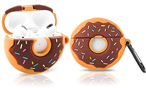 Silikon-Schutzhülle für AirPods Pro, 2. / 1. Generation (2023/2022/2019) mit Schlüsselanhänger, Suublg Cartoon-Design, niedliches Ladegehäuse, stoßfeste Abdeckungen für AirPods Pro/Pro 2