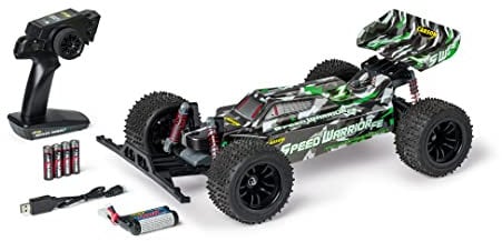 Carson 500404238 - 1:10 FE Speed Warrior 2.4G 100%RTR grün - Ferngesteuertes Auto, RC Buggy, inkl. Batterien und Fernsteuerung, Offroad Buggy