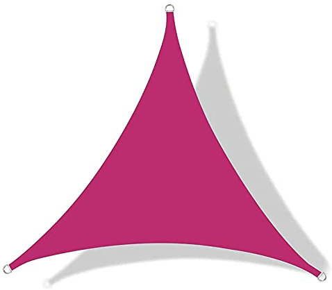 XYXH Tenda Parasole Impermeabile Esterno 3x3x3m, Vela Ombreggiante Triangolare, Tenda a Vela da Sole, Anti-Raggi UV Antivento - per Patio, Giardino, Piscina, Pergola, Backyard