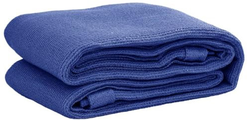 vidaXL Zeltteppich, Campingteppich mit Ösen, Teppich für Zelt Terrasse Wohnwagenmarkise, Vorzeltteppich Zeltmatte Markisenteppich, Blau HDPE