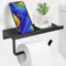 Diwoker Portarrollos de Papel higiénico Autoadhesivo sin taladrar, Soporte para Papel higiénico con Soporte Antideslizante de 18 cm, Soporte para Rollos para baño y Cocina, Color Plateado