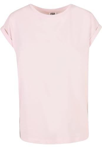 Urban Classics Ladies Organic Extended Shoulder Tee, Maglietta Donna, Rosa (Pink), M