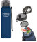 Hello Sport Trinkflasche aus BPA-freiem Tritan - Wasserflasche mit einem Klick - 1 l (Blau)