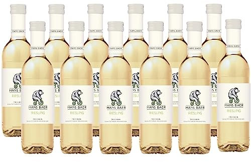 Hans Baer - Riesling Trocken - Weisswein - Qualitätswein aus Rheinhessen, Deutschland (12 x 0,25 L)