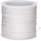 G2PLUS 0.8mm White Nylon Cord String, 100m Satin Braided Cord, No-elastic Roman Blind Cord, Jewelry Making Cord, Chinese Knot Cord for Necklace, Bracelets and Beading, BTS02943