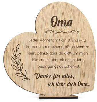 CONTRAXT Großmuttertags Karte Oma aus Holz. Karte Beste Oma großmuttertag großmuttertagsgeschenk großmuttertag großmuttertagskarte herzlichen glückwunsch
