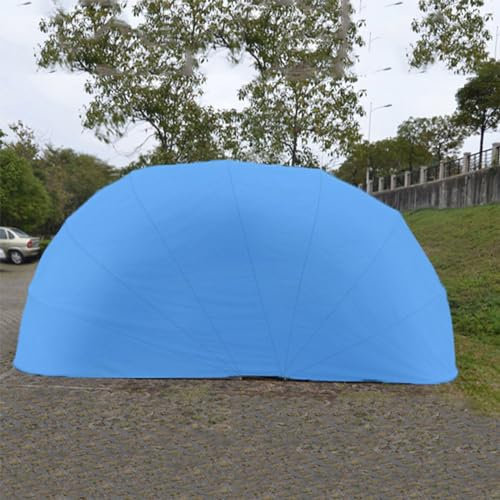 BEYSG Tenda da garage completamente automatica per auto mobile con telecomando, in acciaio inox, pieghevole, per parcheggio, resistente (grigio, 5,9 x 2,7 m)