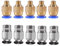5 Stück PC4-M6 Quick-in-Steckanschluss + 5 Stück PC4-M10-Steckanschluss zum Anschließen für Extruder-1,75-mm-Filament-3D-Druckerzubehör