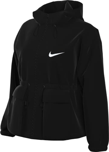 Nike Damen Sportswear Trend Woven Jkt Jacke, Black/White, XXL EU