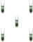 CLSSLVVBN 5 Satz von Halskette, lange Kette, Pfauenfedern, leicht, langlebig, hängender Anhänger, Schmuck, Damen, Geschenk, Party, 72 x 11,9 x 3,6 2, 72 x 11.9 x 3.6 cm2 5Satz