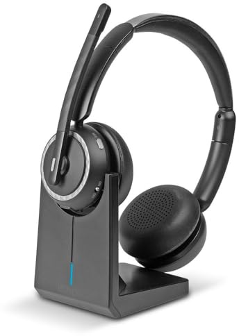Lindy L118 Wireless Noise Cancelling Headset & Ladestation