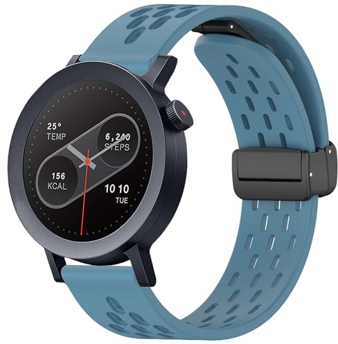 Blueshaweu 22 mm Strap for CMF by Nothing Watch Pro 2 Smartwatch 1.32 inches, Soft Breathable Silicone Dual Magnetic Adjustable Bracelets Compatible with CMF Watch Pro/CMF Watch Pro 2