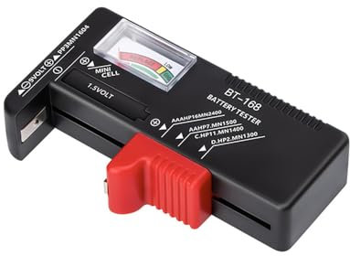 2 Pack BT-168 Tester Universal Battery Checker for AA AAA C D 9V 1.5V Button Cell Batteries,Small Electrical Equipment