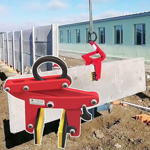 Hebeklemme Pflastersteinheber, 320 390 500 Kg Hebeklemmen Mit Rutschfester Matte - Hochleistungsfähiger Verstellbarer Legierter Stahl, Zugklemme Für Stein Bordstein- Und Marmorplatten(Opening 4-8 cm(1