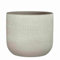 MICA Decorations Florian Pot de fleurs, 24 x 24 x 22 cm, terre cuite, gris clair