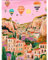 HEIBAGO Montgolfière Peinture par numéros pour Adultes, Maison Kit de Peinture à l'huile sur Toile par numéro pour Débutants, Peinture à l'huile DIY Paysage pour la Décoration de La Maison,30X40cm