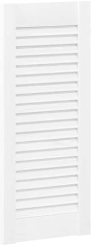 vidaXL Puerta de Armario de Lamas Blanco 61,5x29,5 cm, Puerta de Mueble, Puerta de Armario, Panel de Lamas de Madera, Puerta de Armario con Listones