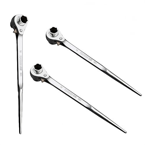 HJYDGJ Llave de carraca para andamios (2 unidades, 19/22 mm, intercambiable)