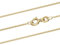 Goldkette Ankerkette 1,1 mm 333-585 - 750 Gold oder Silber vergoldet, Länge:50 cm, Material:333 (8 K) Gelbgold