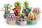 Brihappen Succulent Building Block Set for Adults, Flowers Plants Blocks Building Sets for Office & Room Decor, Botanical Collection Building Model Kits, Creative Gifts for Women Girls(750 Pcs)