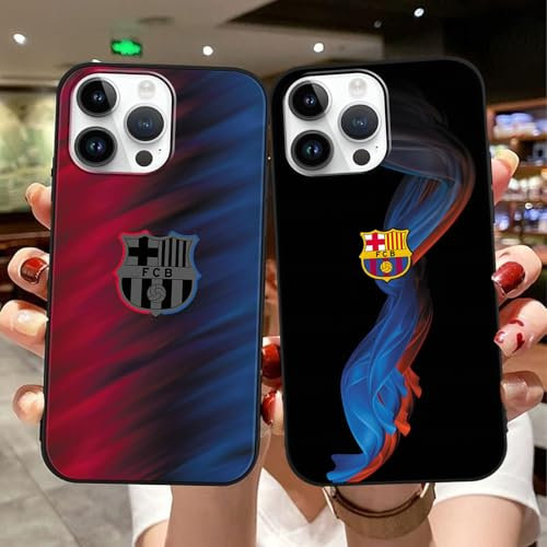 Yimctoie 2 Stück Football Handyhülle für iPhone 11 Hülle 6,1,Cool Futbol Club Cartoon Muster Design Silikon Schutzhülle,TPU Flexible Matt Kratzfest Stoßfeste Cover,Cute