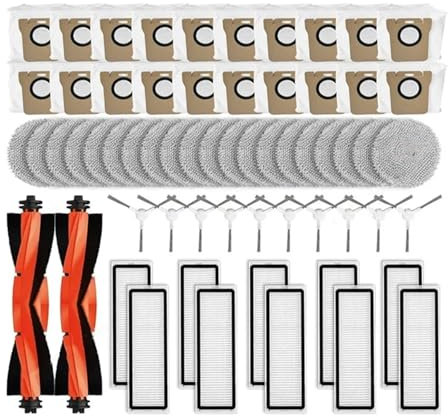 Compatibile con Xiaomi Robot Vacuum X10+ / X20+ / X20 Plus Robot Aspirapolvere Spazzola Laterale Principale Filtro Hepa Panno for Mocio Sacchetti for la Polvere