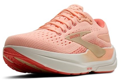 Brooks Women’s Ghost Max 3 Neutral Running & Walking Shoe, Peach/Sand/Coconut, 7.5 UK