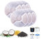 6Pack Cat Water Fountain Filters for Pet Flower Fountains Replacement Filters Round with Activated Carbon and Resin for Automatic Dog Drinking Dispenser