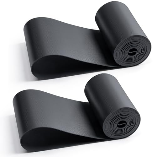 YunSCM 26x4.0 Inch Rim Strip Rim Tape Fat Tire Liner PVC Inner Tube Cushion Protector Anti Puncture for Bikes (Black) 2-PCS