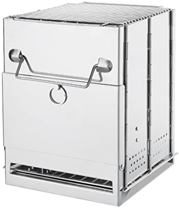 Outdoor Kaminholzofen Tragbar Camping Grill Reise Klappbar Edelstahl Holzofen Holzkohle Kochen