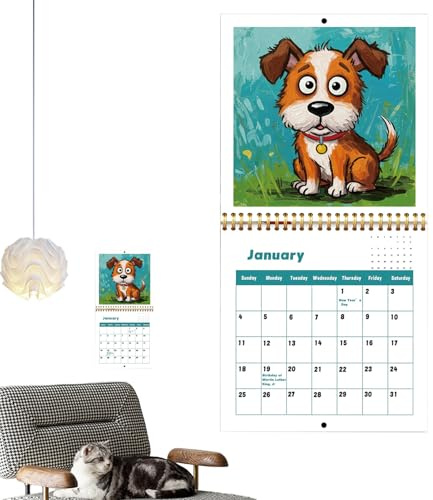 2026 Wandkalender Hundeplaner Für , Woche Und Tag