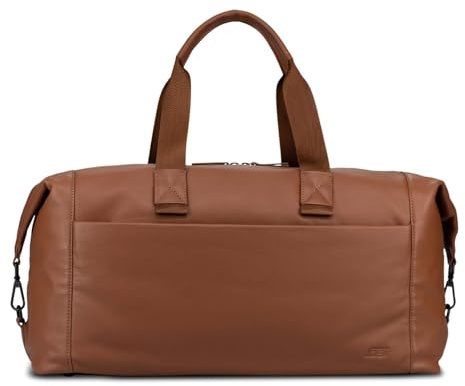 JOST Reisetasche Umhängetasche Tromsoe Travel Bag Cognac Hellbraun