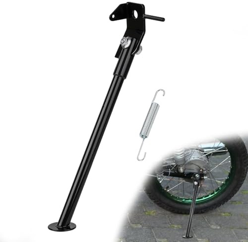Motorrad-Seitenständer Moped für Simson S51 S50 S70 KR51 KR52 Schwarz | Stabile Abstellstütze