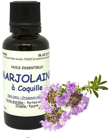 Huile essentielle de Marjolaine à coquilles (30 ml) Origanum majorana