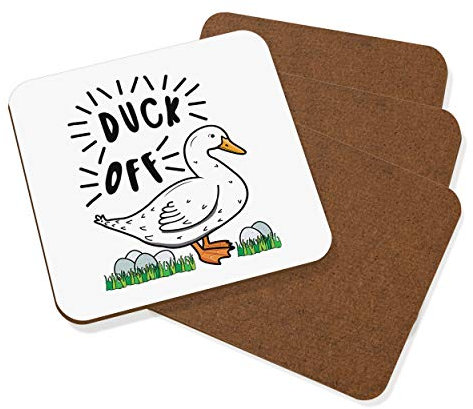 Ente aus Untersetzer Getränke-unterlage Set mit 4