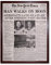 Wee Blue Coo Vintage Space Newspaper Moon Aldrin Armstrong Art Print Framed Poster Wall Decor Kunstdruck Poster Wand-Dekor-12X16 Zoll